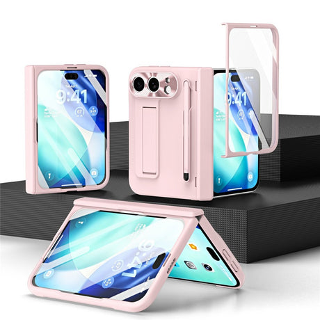 iPhone Duo EIDERWOOD Case with Screen Protector, Camera Protector and Stylus - Pink
