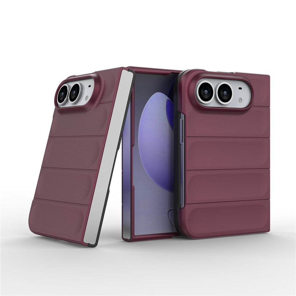 iPhone Fold EIDERWOOD Rugged Plastic Case - Dark Red