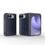 iPhone Fold EIDERWOOD Rugged Plastic Case - Dark Blue