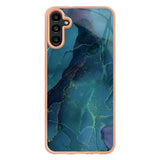 Samsung Galaxy A34 (5G) Plastic Case - Green / Blue Marble