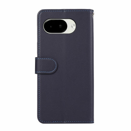 Google Pixel 11a EIDERWOOD Faux Leather Flip Case with RFID Blocking - Blue