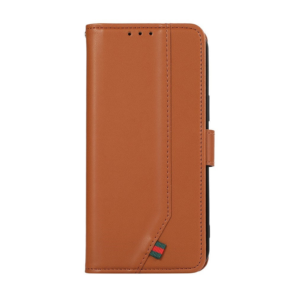 Google Pixel 11a EIDERWOOD Faux Leather Flip Case with RFID Blocking - Brown