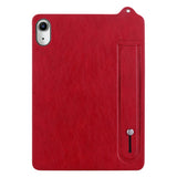 iPad Mini (2026) 8th Gen. EIDERWOOD Faux Leather Back Case with Strap Kickstand - Red