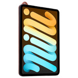 iPad Mini (2026) 8th Gen. EIDERWOOD Faux Leather Back Case with Strap Kickstand - Brown