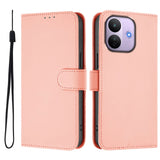 Xiaomi Redmi Note 17 Pro (5G) EIDERWOOD Faux Leather Flip Case with Strap - Pink