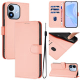 Xiaomi Redmi Note 17 (5G) EIDERWOOD Faux Leather Flip Case with Strap - Pink