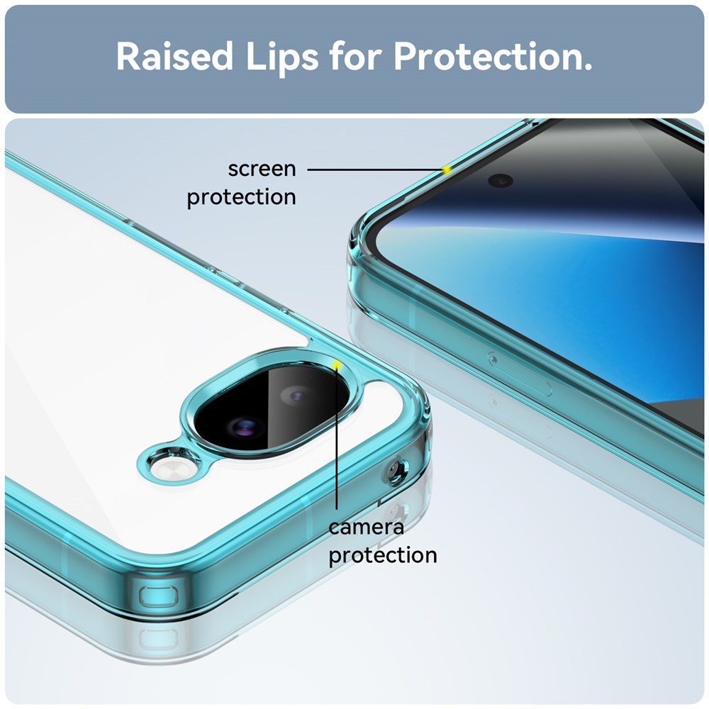 Google Pixel 11a EIDERWOOD Hybrid Plastic Case - Transparent / Blue