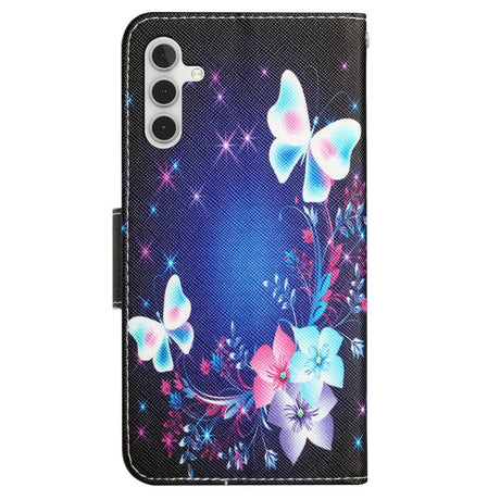 Samsung Galaxy A54 (5G) Leather Flip Case w. Wallet - Butterflies