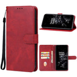 OnePlus 11 Flip Case Leather w. Wallet - Red