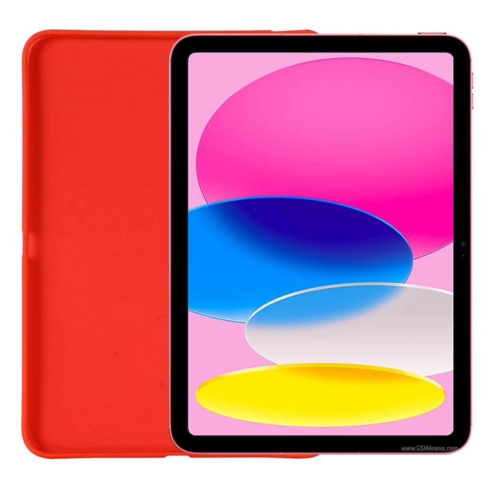 iPad 10.9" (2024/2022) Liquid Silicone Shockproof Case - Red