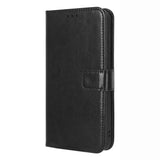 EIDERWOOD Samsung Galaxy S23+ (Plus) Faux Leather Flip Case with Cardholder & Stand Function - Black