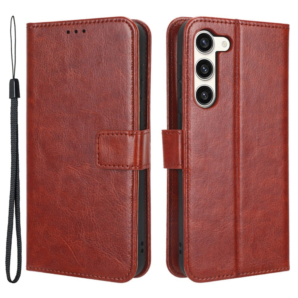 EIDERWOOD Samsung Galaxy S23+ (Plus) Faux Leather Flip Case with Cardholder & Stand Function - Brown