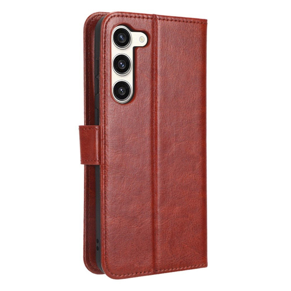 EIDERWOOD Samsung Galaxy S23+ (Plus) Faux Leather Flip Case with Cardholder & Stand Function - Brown