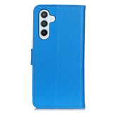 Samsung Galaxy A24 Litchi Leather Flip Case w. Wallet - Blue