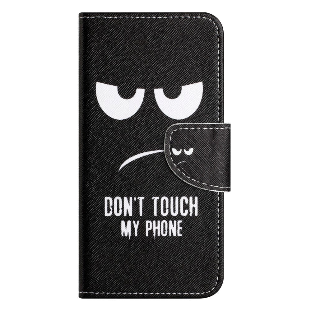 Samsung Galaxy A24 Leather Wallet Case & Print - "Don't Touch my Phone"