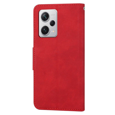 Xiaomi Redmi Note 12 Pro (5G) / Poco X5 Pro (5G) Leather Flip Case with Wallet and Strap - Red