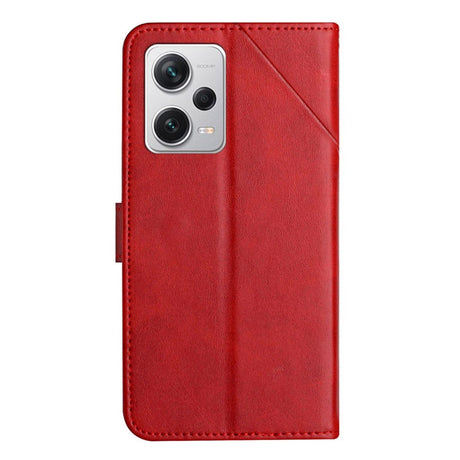 Xiaomi Redmi Note 12 Pro (5G) / Poco X5 Pro (5G) Leather Flip Case w. Wallet & Stand Function - Red