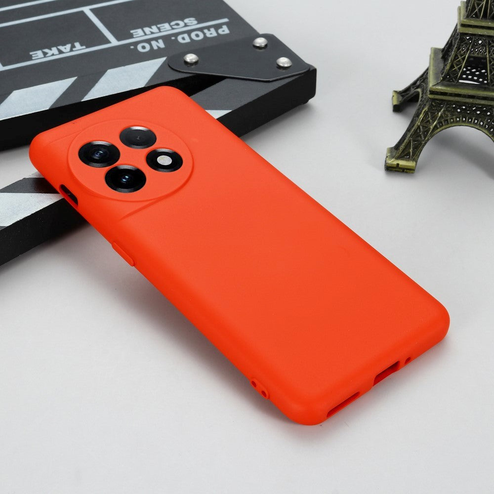 OnePlus 11 Liquid Silicone Case w. Strap - Red