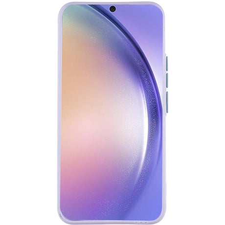 Samsung Galaxy A54 (5G) Flexible Plastic Case with Card Holder - Purple