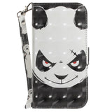 Sony Xperia 1 V Leather Case w. Print - Angry Panda