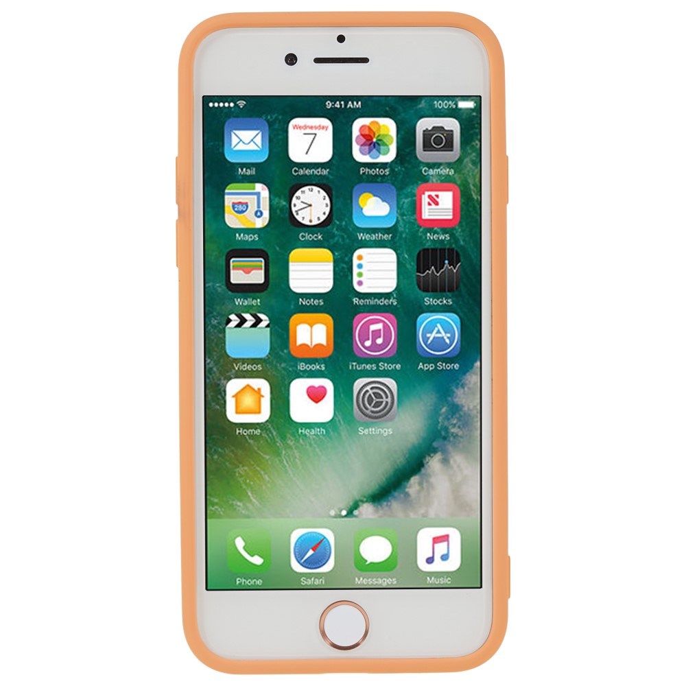 EIDERWOOD iPhone SE (2022 / 2020) / 8 / 7 Lined Flexible Plastic Case - Orange