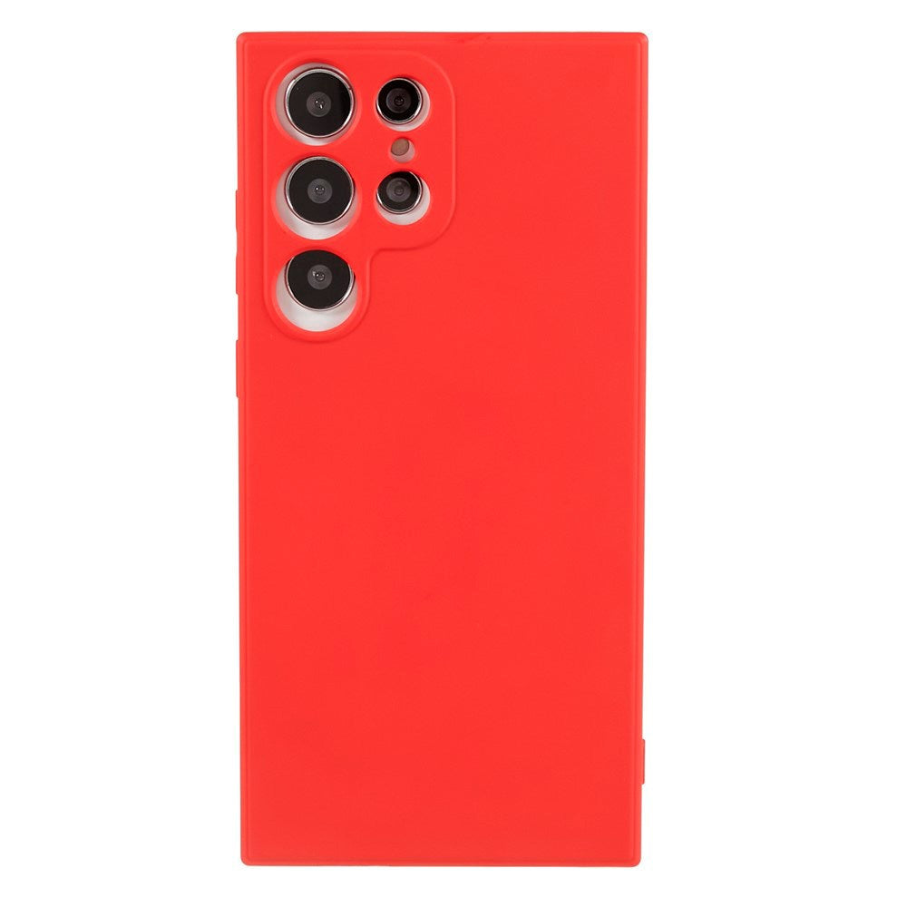 EIDERWOOD Samsung Galaxy S22 Ultra Lined Flexible Plastic Case - Red