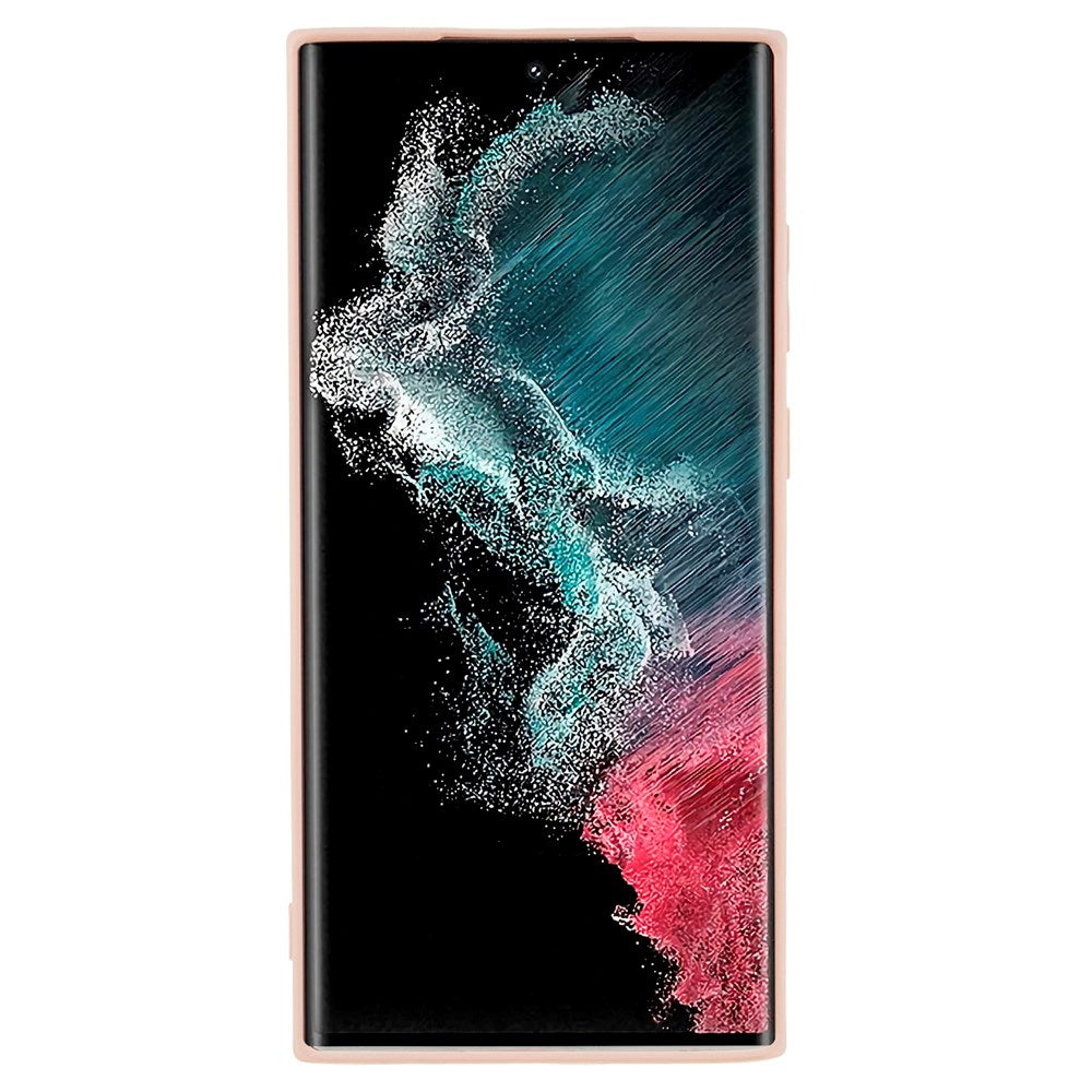 EIDERWOOD Samsung Galaxy S22 Ultra Lined Flexible Plastic Case - Pink