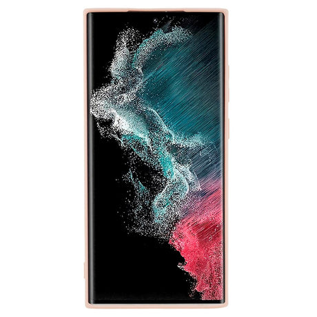 EIDERWOOD Samsung Galaxy S22 Ultra Lined Flexible Plastic Case - Pink