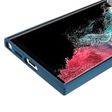 EIDERWOOD Samsung Galaxy S22 Ultra Lined Flexible Plastic Case - Blue