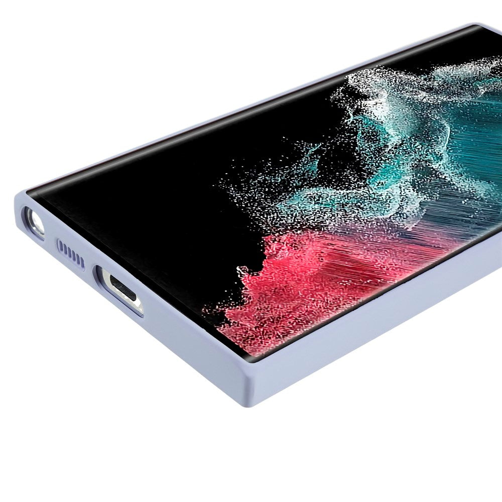 EIDERWOOD Samsung Galaxy S22 Ultra Lined Flexible Plastic Case - Purple