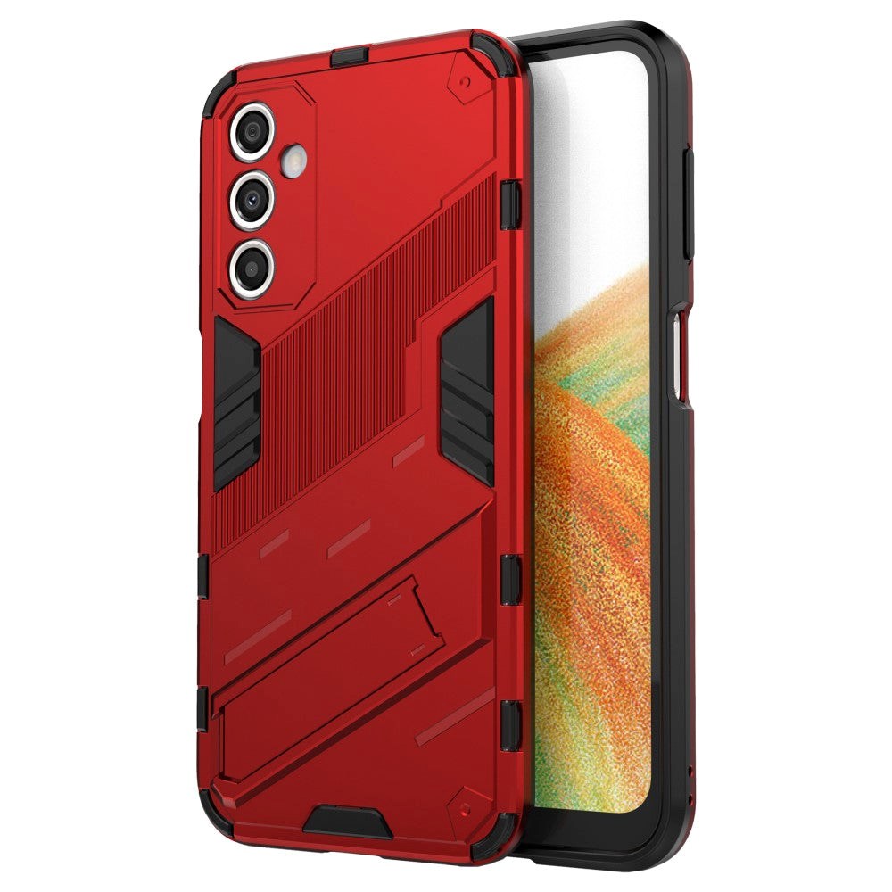 Samsung Galaxy A24 Hybrid Tough Cover with Kickstand - Red