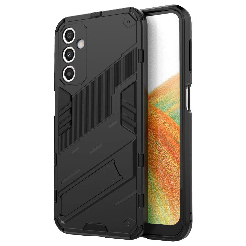 Samsung Galaxy A24 Hybrid Tough Cover with Kickstand - Black