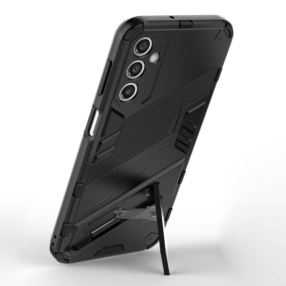 Samsung Galaxy A24 Hybrid Tough Cover with Kickstand - Black