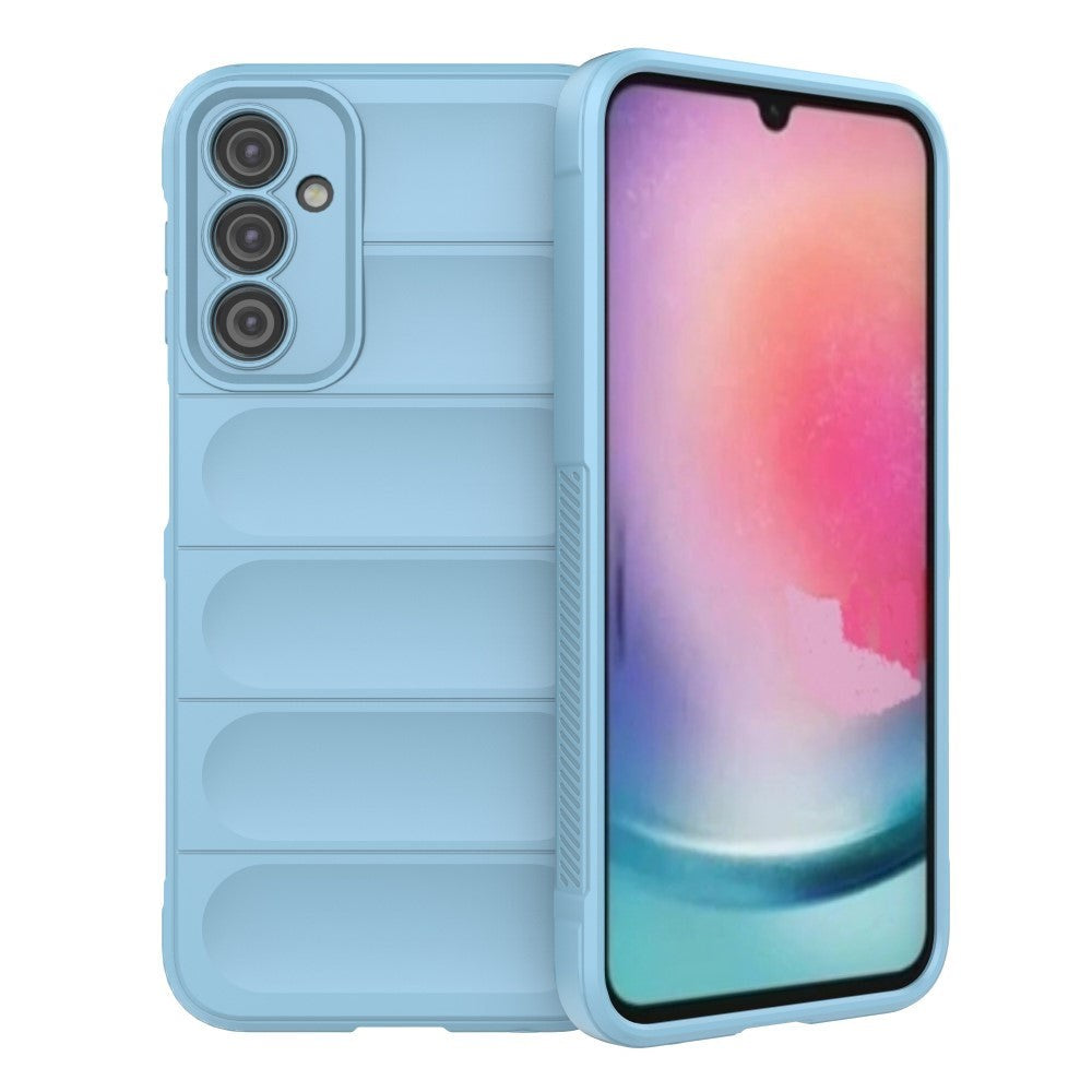 Samsung Galaxy A24 Flexible Plastic Case - Light Blue