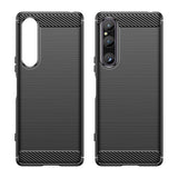 Sony Xperia 1 V Brushed Carbon Case - Black