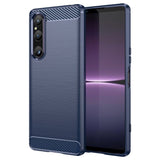 Sony Xperia 1 V Brushed Carbon Case - Blue