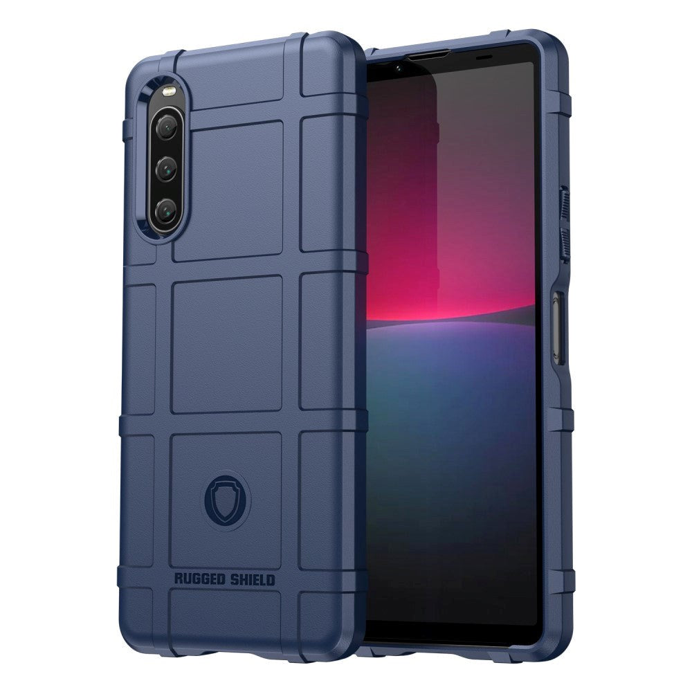 Sony Xperia 10 V Rugged Shield Series Tough Case - Dark Blue