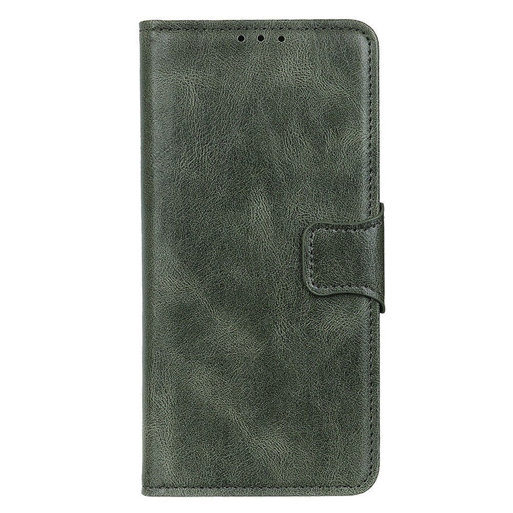 Xiaomi Redmi Note 12 (4G) Leather Case w. Wallet & Stand Function - Green