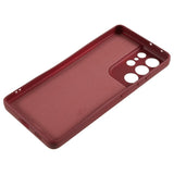 EIDERWOOD Samsung Galaxy S21 Ultra Lined Flexible Plastic Case - Wine Red