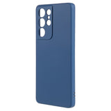 EIDERWOOD Samsung Galaxy S21 Ultra Lined Flexible Plastic Case - Blue