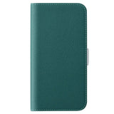 SSamsung Galaxy A24 Litchi Leather Wallet Case with Magnetic Closure - Green