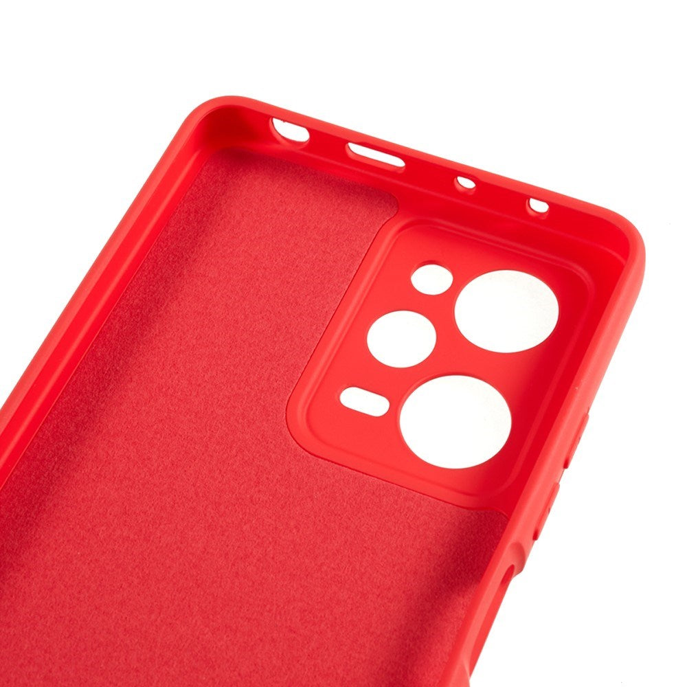 EIDERWOOD Xiaomi Poco X5 Pro (5G) Lined Flexible Plastic Case - Red