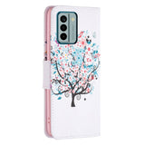 Nokia G22 Leather Case w. Wallet - Flower Tree