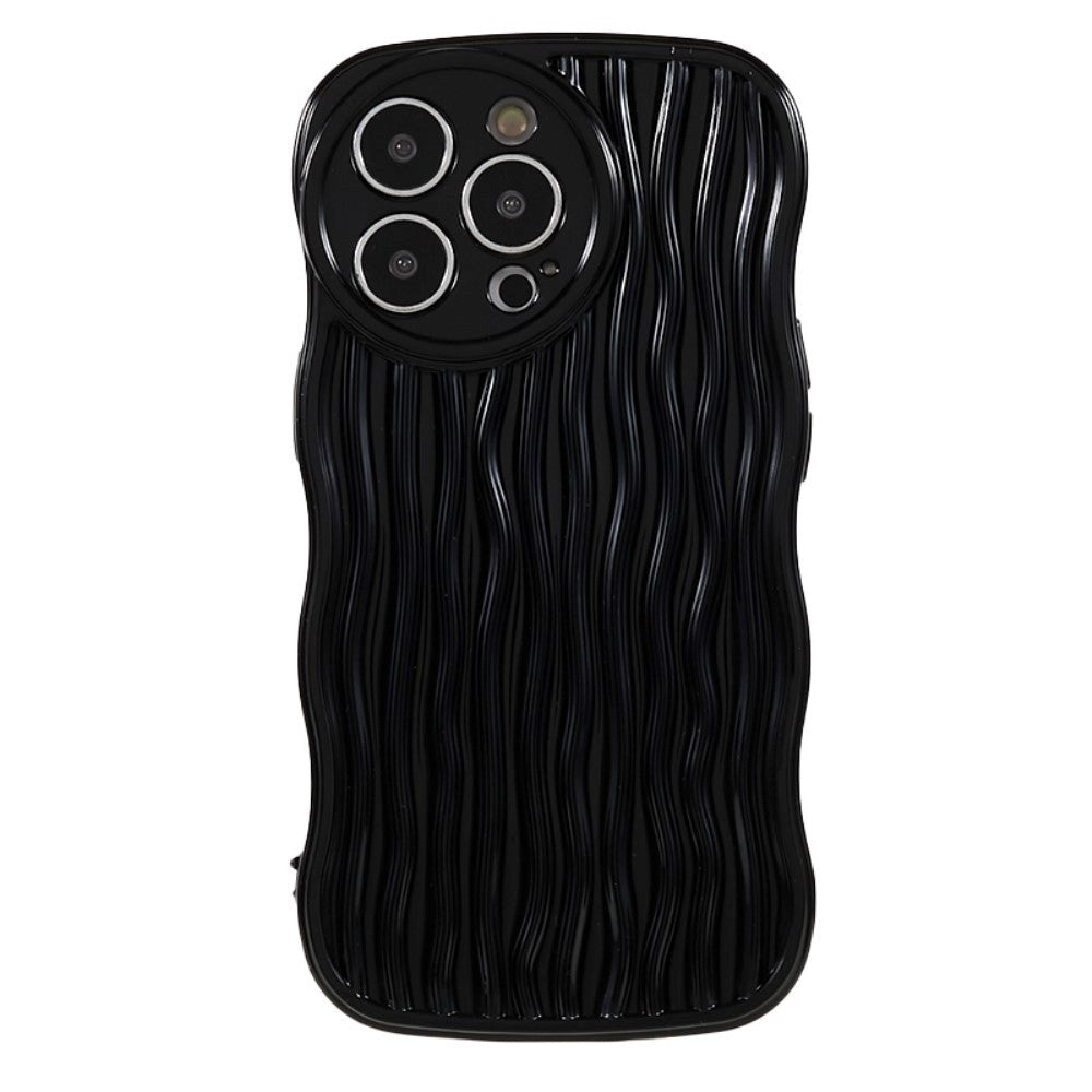 iPhone 14 Pro Flexible Case - Wavy - Black