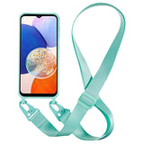 Samsung Galaxy A14 (5G) Flexible Plastic Case with Strap - Mint Green