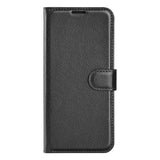 Nokia G22 Litchi Leather Case w. Wallet - Black