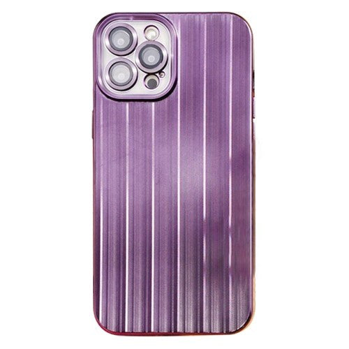 iPhone 14 Pro TPU Plastic Case with Camera Lens Protection - Purple