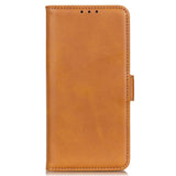 Motorola ThinkPhone Flip Cover Leather with Wallet - Light Brown