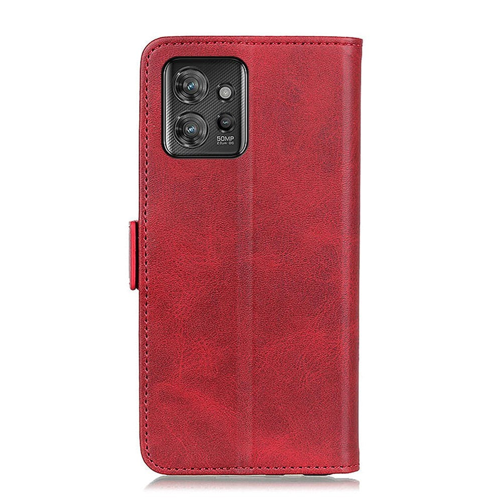 Motorola ThinkPhone Flip Cover Leather with Wallet - Red