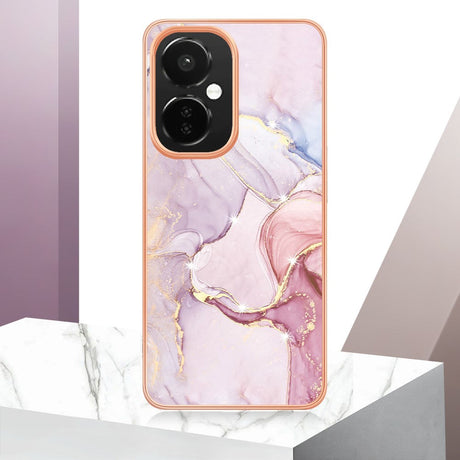 OnePlus Nord CE 3 Lite (5G) Hybrid Plastic Case - Pink Marble